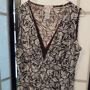 Sleeveless summer top large low cut